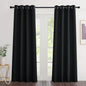 NICETOWN Black Blackout Curtains 84 inch Length 2 Panels, Grommet Thermal by NICETOWN