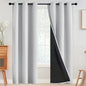 SimpleHome White 100% Blackout Curtains Room Darkening Living Room 84 Inch | by SimpleHome