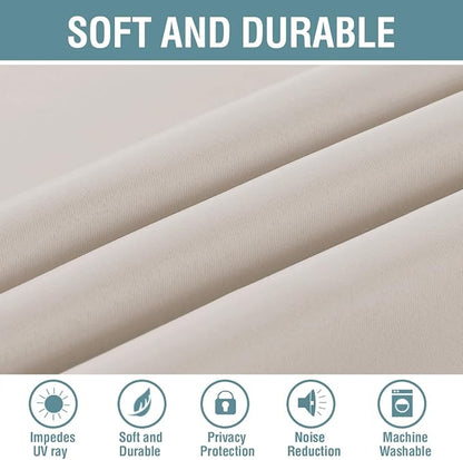 H.VERSAILTEX Blackout Patio Curtains 100 x 84 Inches - Image 4