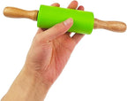 12 Pack Small Rolling Pin for Kids, 9 Inch Kids Rolling Pin for Home Kitchen (6 colors)