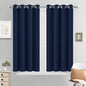 Yakamok Room Darkening Curtains 52x45 inch Length Navy Blue-Living Room | 2 by Yakamok