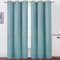 Stone Blue Thermal Blackout Curtains/42 x 95 Inch/Set of 2 Panels Room by Lemomo