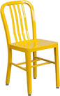 Flash Furniture Commercial Grade Yellow Metal Indoor-Outdoor Chair by FlashFurniture
