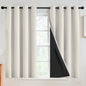 SimpleHome Cream 100% Blackout Curtains Room Darkening Living Room 45 Inch | by SimpleHome