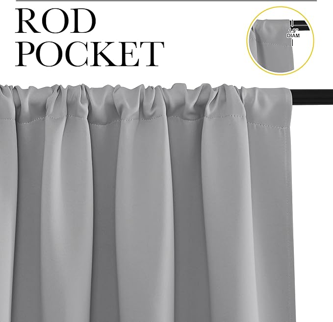 NICETOWN RV Blackout Curtains for Camper Windows, Short Room Darkening Drapes - Image 3