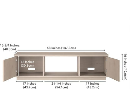 Henn&Hart Fluted TV Stand for TVs up to 65" - Image 3