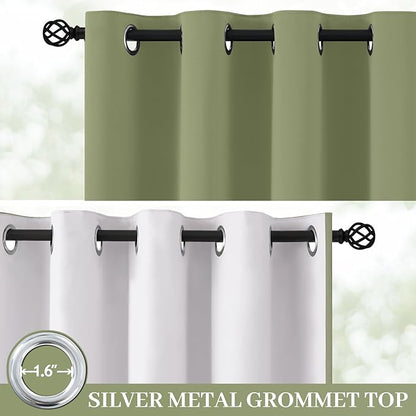 Yakamok Sage Blackout Curtains 96 Inches Long - Image 2