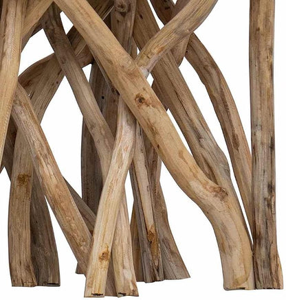 Brown Coffee Table Recycled Wood Table - Image 5