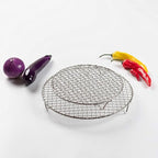 Versatile Round 304 Stainless Steel Cooling Rack Baking,Heat Resistant Rust Proof Sturdy Durable Dia 13.8"