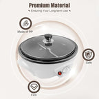 500g Coffee Roaster 800W Electric Coffee Bean Roaster with Non-stick Pan, 32℉-464℉ Temperature Adjustable Auto-matic Nuts Coffee Bean Roaster for Homes, Cafes, Hotels 110V