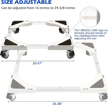 Nefish Furniture Dolly Adjustable Mini Fridge Stand Dolly Cart - Image 3