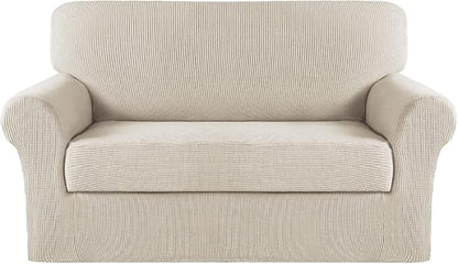 Turquoize Stretch Sofa Slipcover 2 Pieces Sofa Cover Couch Cover by Turquoize