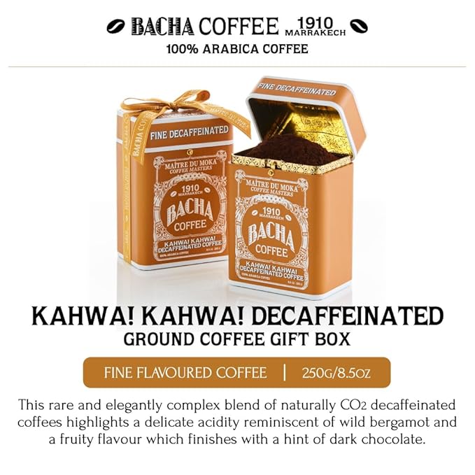 Bacha Coffee | Kahwa! Kahwa! Fine Flavoured Signature Nomad Collection, 100% Arabica Specialty Coffee, Ground Beans, Medium Dark Roast, 250g
