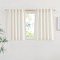 NICETOWN Linen Burlap Short Kitchen Curtains 36 inches Long, Rod Pocket & Back by NICETOWN