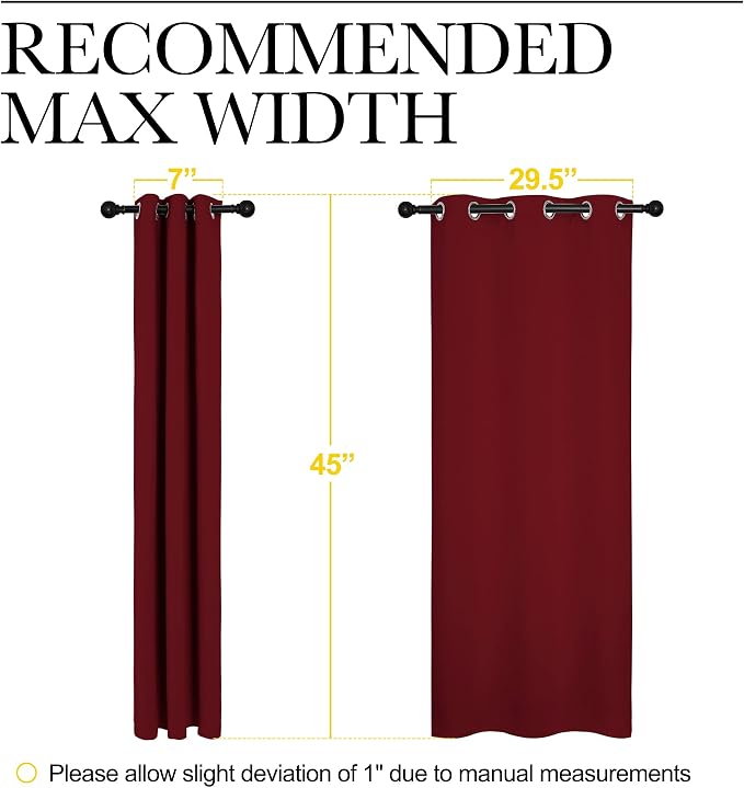 NICETOWN Christmas Window Curtains Blackout Drapes, Thermal Insulated Home - Image 7