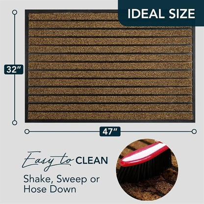 ubdyo Extra Durable Door Mat Outside Entrance | Dirt Trapping, Non-Slip Backing - Image 2