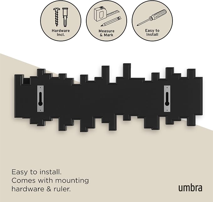 Umbra Sticks Wall-Mounted Coat Rack Rail Hook - Image 6