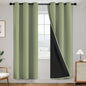 SimpleHome Sage 100% Blackout Curtains Room Darkening Living Room 72 Inch | by SimpleHome