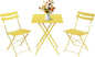 GarveeLife 3 Piece Patio Bistro Set, Folding Patio Bistro Table and Chairs Set by GarveeLife