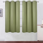 Sage Green Thermal Blackout Curtains/38 x 63 Inch/Set of 2 Panels Room by Lemomo