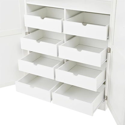 VilroCaz Freestanding Kitchen Pantry Tall Storage Cabinet, Wooden Kitchen - Image 8