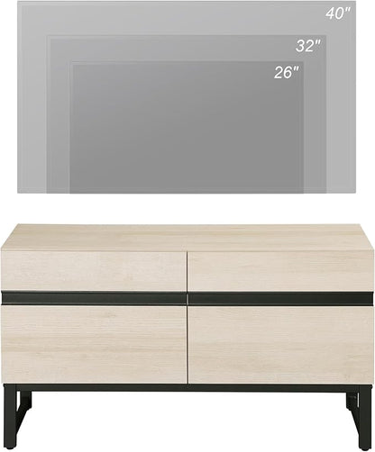 WAMPAT Modern TV Stand for 26-40 Inch TVs, Wood Entertainment Center - Image 4