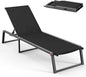 Aluminum Chaise Lounge Chair Outdoor, Foldable& No Assembly Patio Pool Lounge by Oasbira