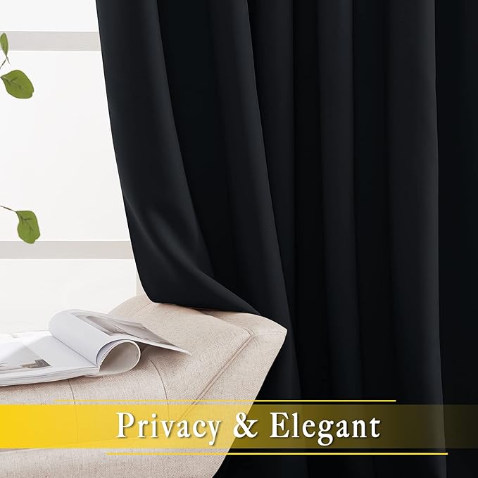 NICETOWN Blackout Curtain for Sliding Door, Patio Door Curtains, Thermal - Image 4
