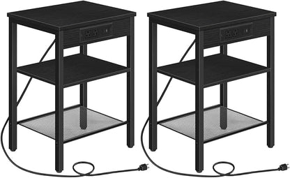 HOOBRO Side Tables Set of 2 by HOOBRO