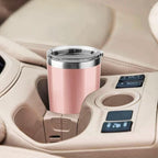 30oz Stainless Steel Travel Mug with Lid, 16 Pack Double Wall Vacuum Insulated Bulk Tumbler, Powder Coated Coffee Cup Suitable for Vehicle Cup Holders (Black)