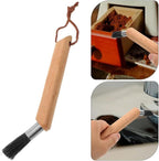 Artibetter Coffee Machine Cleaning Brush - Multi-Functional Wood and Bristle Brush for Thorough Espresso Grinder Maintenance