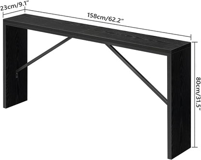 MAHANCRIS Console Table, 62.2" Long Sofa Table Behind Couch, Narrow Entryway - Image 3