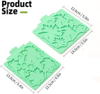KALAIEN Leaf Molds Silicone,Leaves Chocolate Mold Fondant Molds Silicone for Clay Crafts Air Dry,3D Candy Gumpaste Moulds Set of 2 (Maple Leaf)
