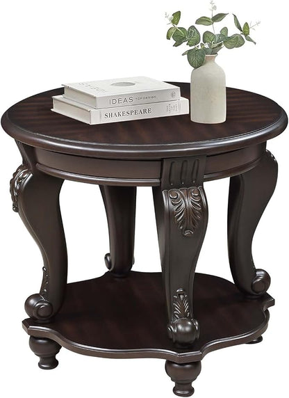 Solid Wood Coffee Table Set for Living Room, Coffee Table & 2 End Side Table - Image 7