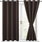 Blackout Curtains for Bedroom, 52 x 54 Inches Long, 2 Panels | Thermal by Hiasan