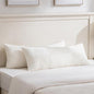 Fancy Homi Set of 2 Cream White Boho Long Lumbar Body Decorative Throw Pillow by Fancy+Homi