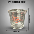 Rattleware 3 oz Espresso Shot Glass Pitcher – Double Spouted Genuine Barista Measuring Cup with Graduations in ml & oz – High-Volume, Commercial-Grade for Swift Espresso Pouring & Precision (2 Pieces)
