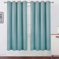 Stone Blue Thermal Blackout Curtains/52 x 72 Inch/Set of 2 Panels Room by Lemomo