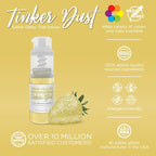 Bakell - Neon Yellow Tinker Dust (4g, 1x Mini Spray Pump) Edible Glitter for Food, Desserts, and Beverages!
