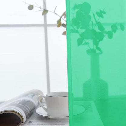 SpaceDresser Basic Rod Pocket Sheer Voile Window Curtain Panels Grass Green 1 - Image 8