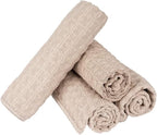 Barista Micro Cloth 4 Pack - watchget Microfiber Barista Cleaning Towels Coffee Cleaning Accessories for Espresso Machine, Steam Wand, Countertop, Khaki(12"x12")