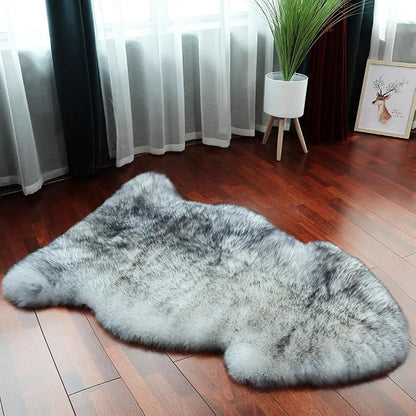 LLB Genuine Sheepskin Area Rug Wool Rug Fur Carpet Fluffy Shaggy Fur Rug - Image 6