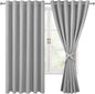 Grommet Blackout Curtains for Bedroom, 70 x 63 Inches, Window Drapes Living by Hiasan