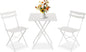 GarveeLife 3 Piece Patio Bistro Set, Folding Patio Bistro Table and Chairs Set by GarveeLife