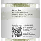 Bakell - Tinker Dust Soft Olive Green Edible Glitter for Cakes, Cupcakes, Cake Pops, Drinks, Dessert Vegan Glitter & Dusts (25g, Soft Olive Green)