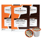 Fresh Roasted Coffee, Guatemala Huehuetenango, Medium Roast, 72 Pods for K Cup Brewers
