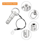 uxcell 1/2" x 0.5" Quick Release Pin, 1 Pcs, Silver, Stainless Steel 304
