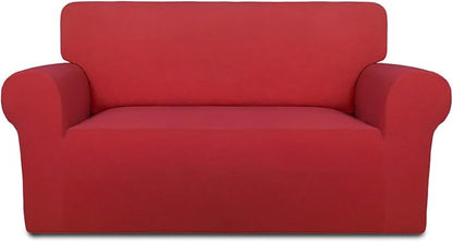 PureFit Stretch Loveseat Covers Fleece Couch Covers by PureFit