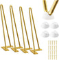 SMARTSTANDARD 12 Inch Hairpin Furniture Legs, 3/8'' Rods Metal Home DIY Projects by SMARTSTANDARD