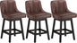 YaFiti Swivel Bar Stools Set of 3, 26 Inch Counter Height Bar Stools by YaFiti